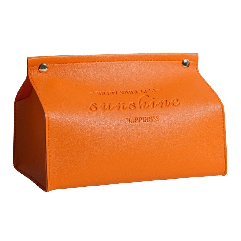 Leather Tissue Box Drawer