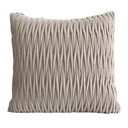 Three-dimensional Pleated Cotton and Linen Texture Couch Pillow
