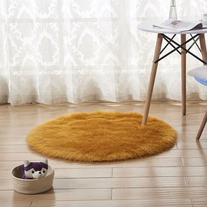 Plush Rug Carpet Yoga Mat Mattress Rug Bedside Rug Imitation Wool Rug Carpet Household Decoration Mat Rug