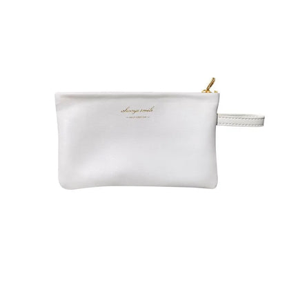 Portable Leather Cosmetic Bag
