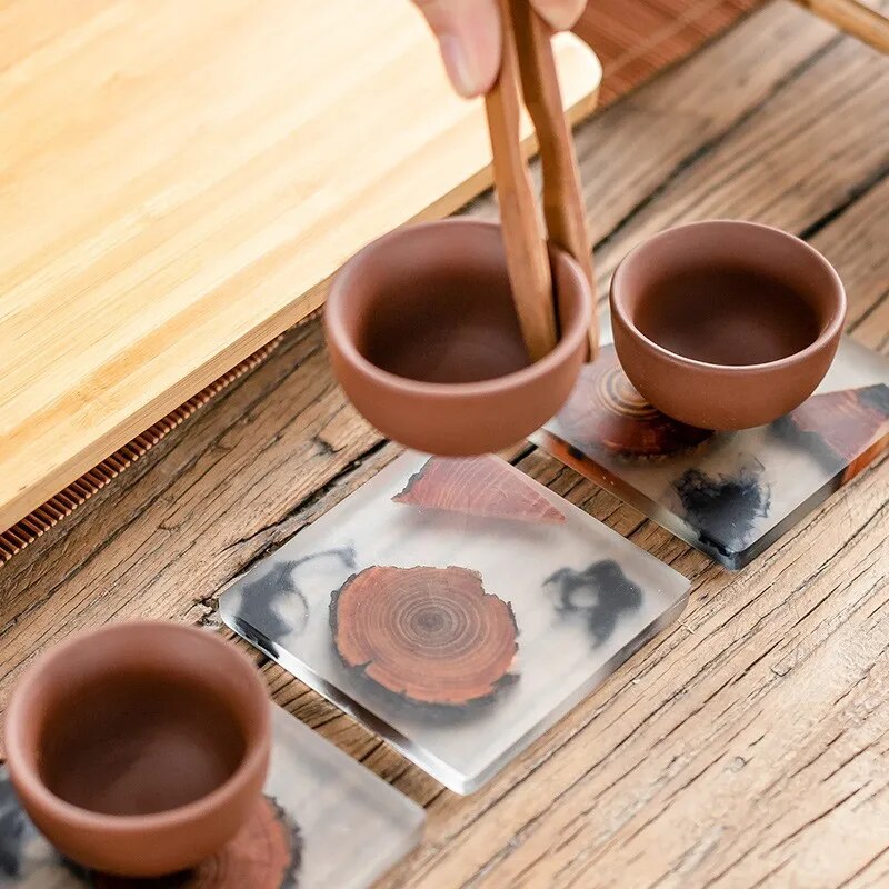 Wood Teacup Mat